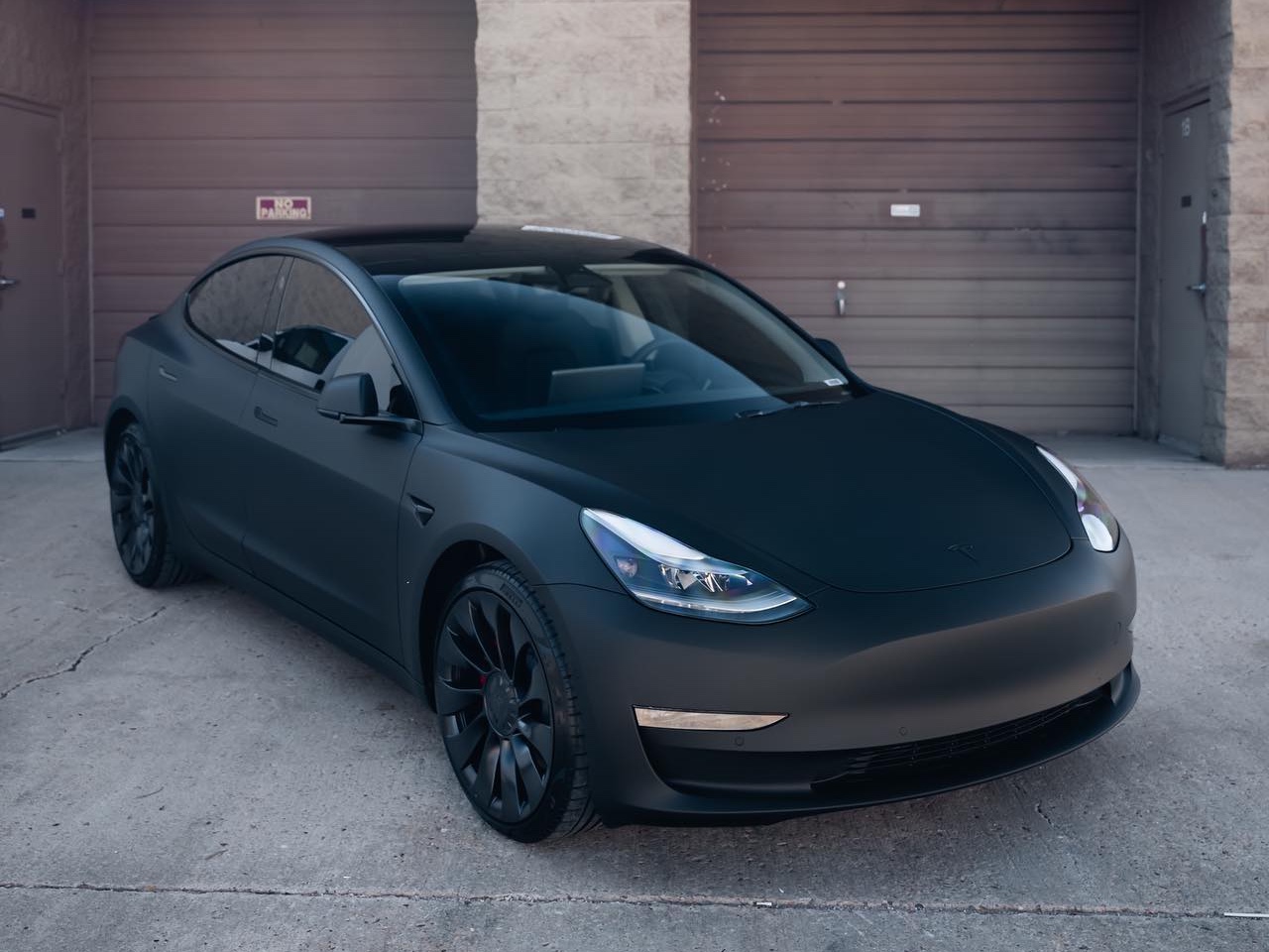 Tesla Model 3 Matte PPF Wrap
